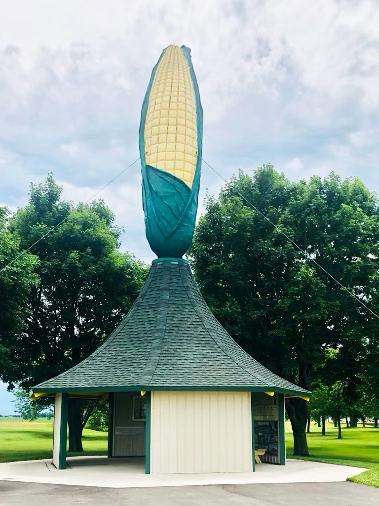 Corn Capital Statue in Olivia MN
