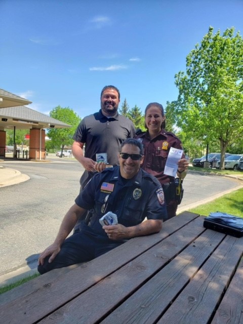   Click it or Ticket – Jeremy and local law enforcement handing out $1 to everyone wearing a seat belt as part of a Renville County TZD Safe Roads Coalition