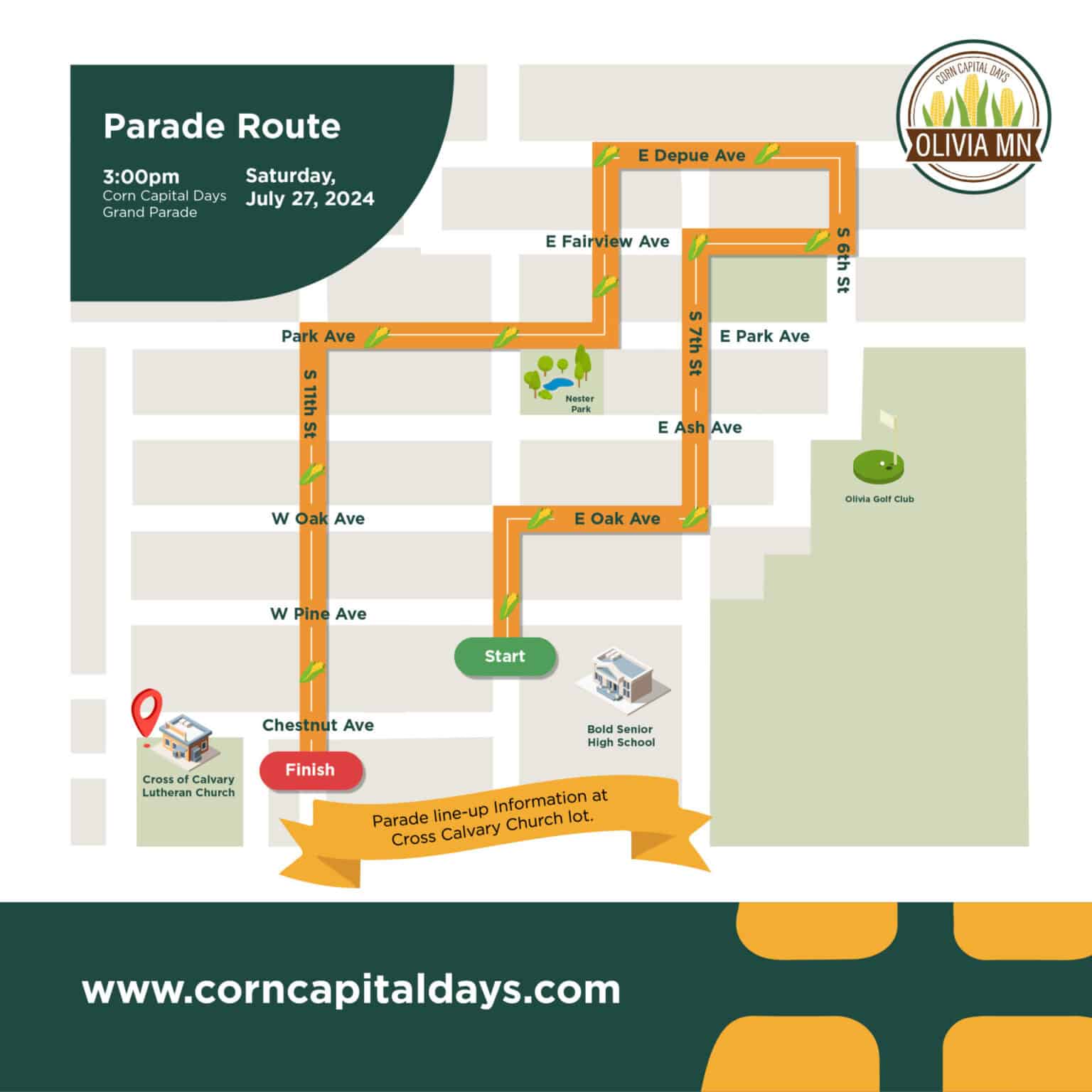 Parade Route Printable PDF